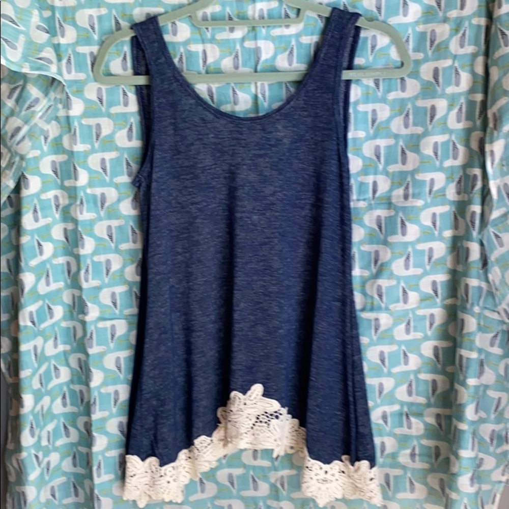 Open back tank top